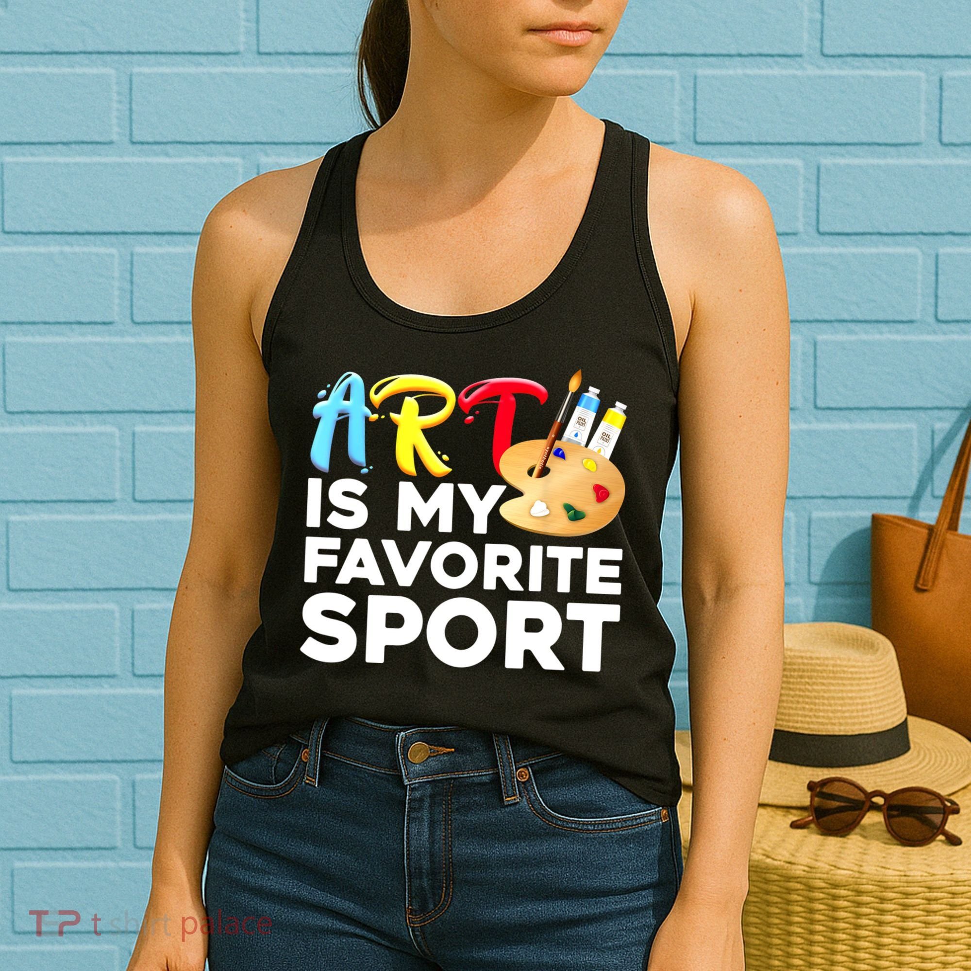 Cool Art For Women Artist Painter Art Teacher Painting Women's Tank Top