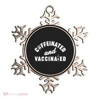 Caffeinated And Vaccinated Ornament thumb 0