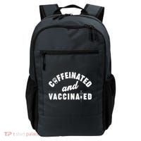 Caffeinated And Vaccinated Backpack thumb 0