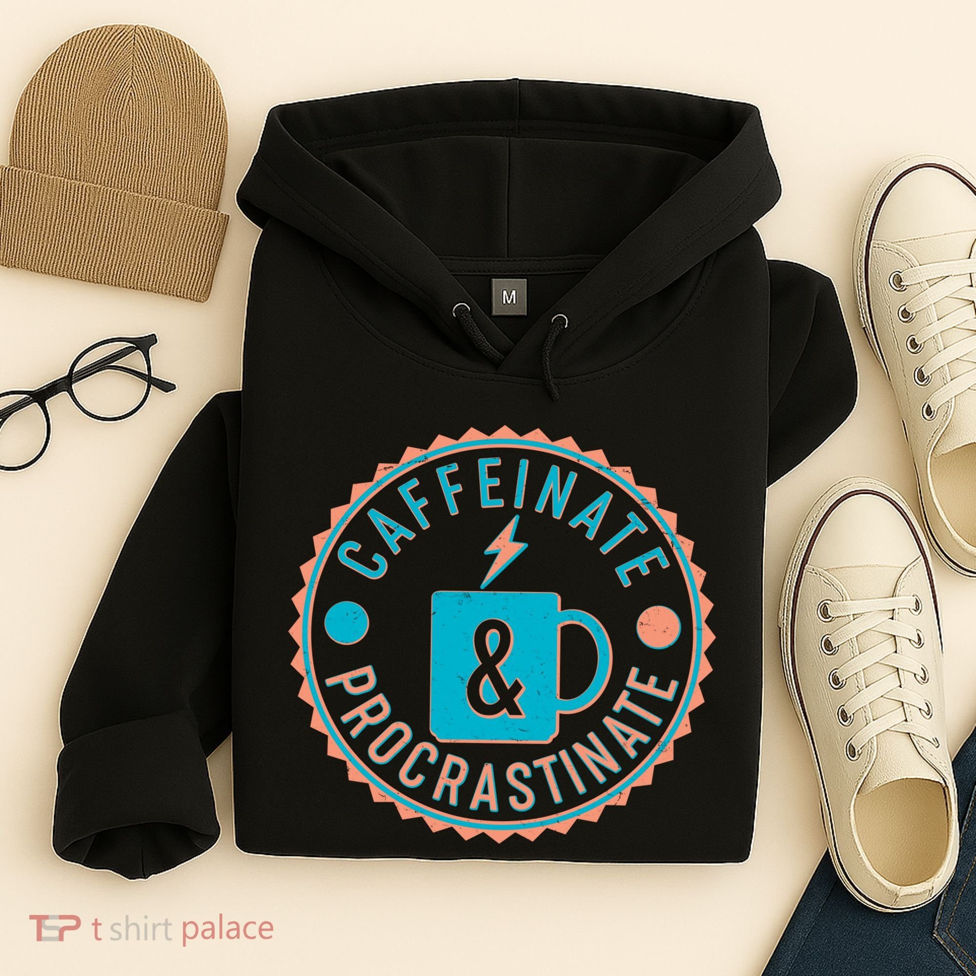 Caffinate & Procrastinate Hoodie