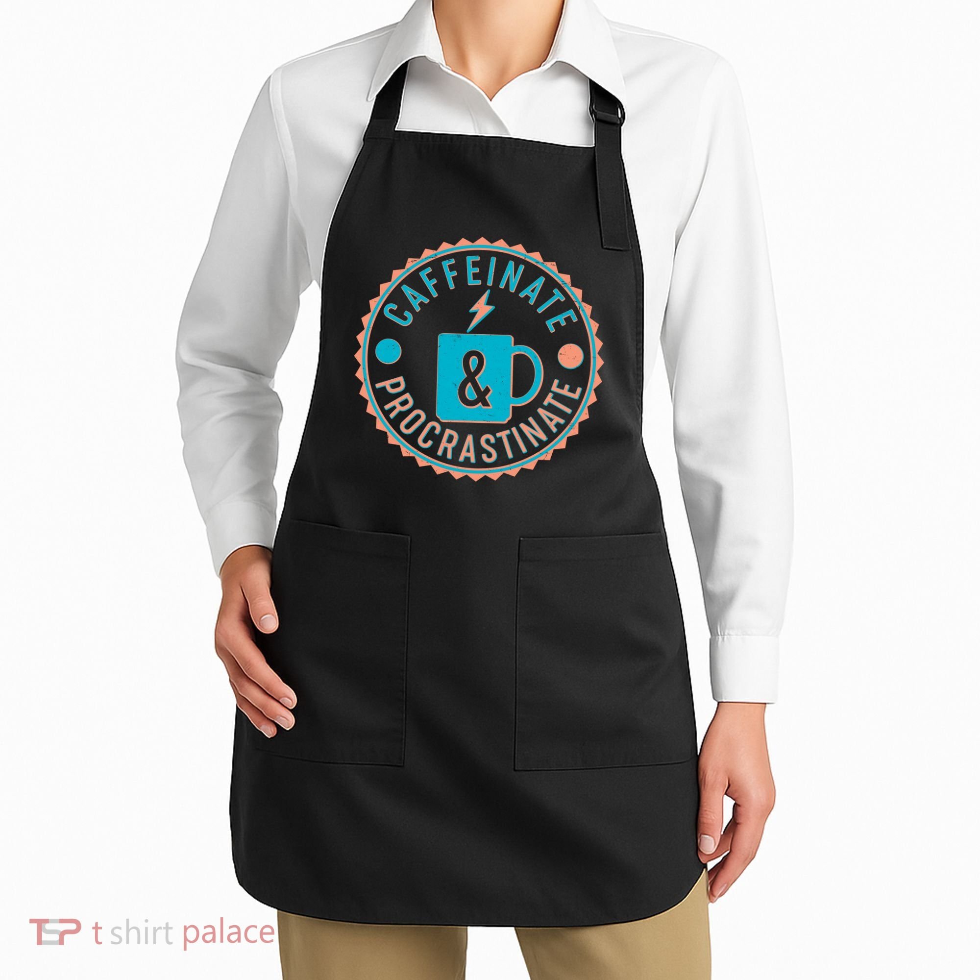 Caffinate & Procrastinate Apron