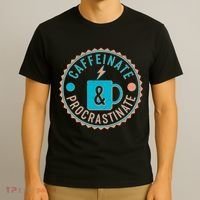 Caffinate & Procrastinate T-Shirt thumb 3