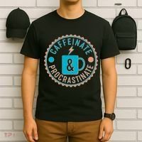 Caffinate & Procrastinate T-Shirt thumb 6
