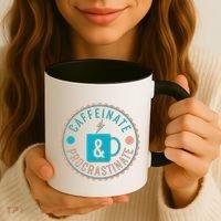 Caffinate & Procrastinate Coffee Mug thumb 3
