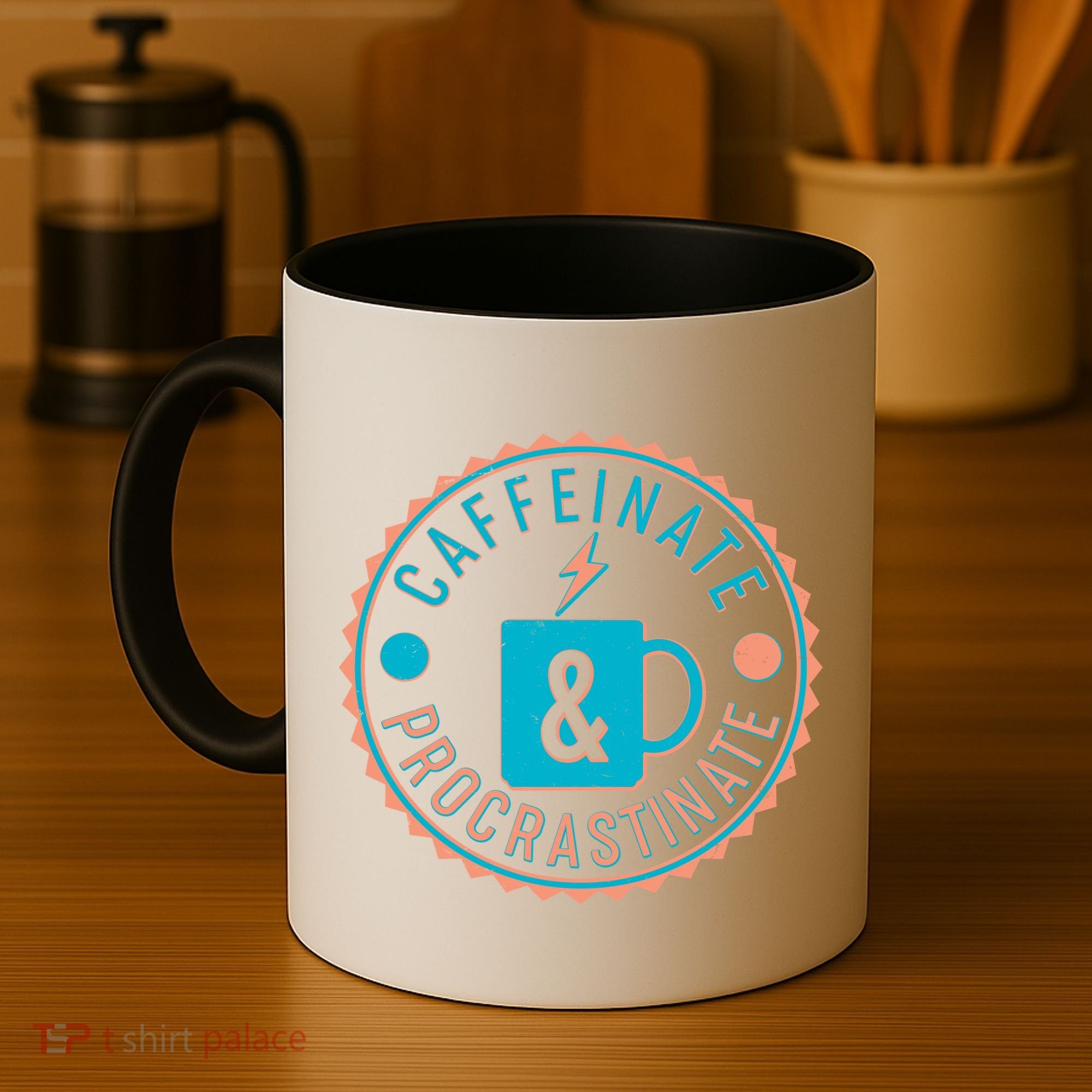 Caffinate & Procrastinate Coffee Mug
