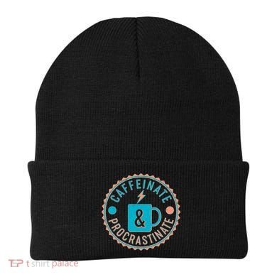 Caffinate & Procrastinate Beanie