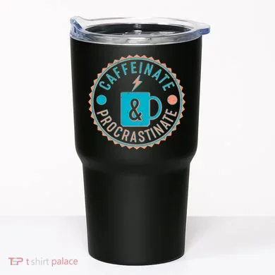 Caffinate & Procrastinate Tumbler