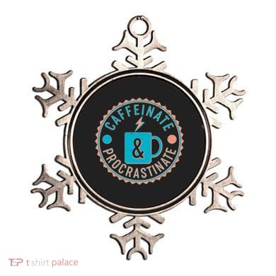 Caffinate & Procrastinate Ornament