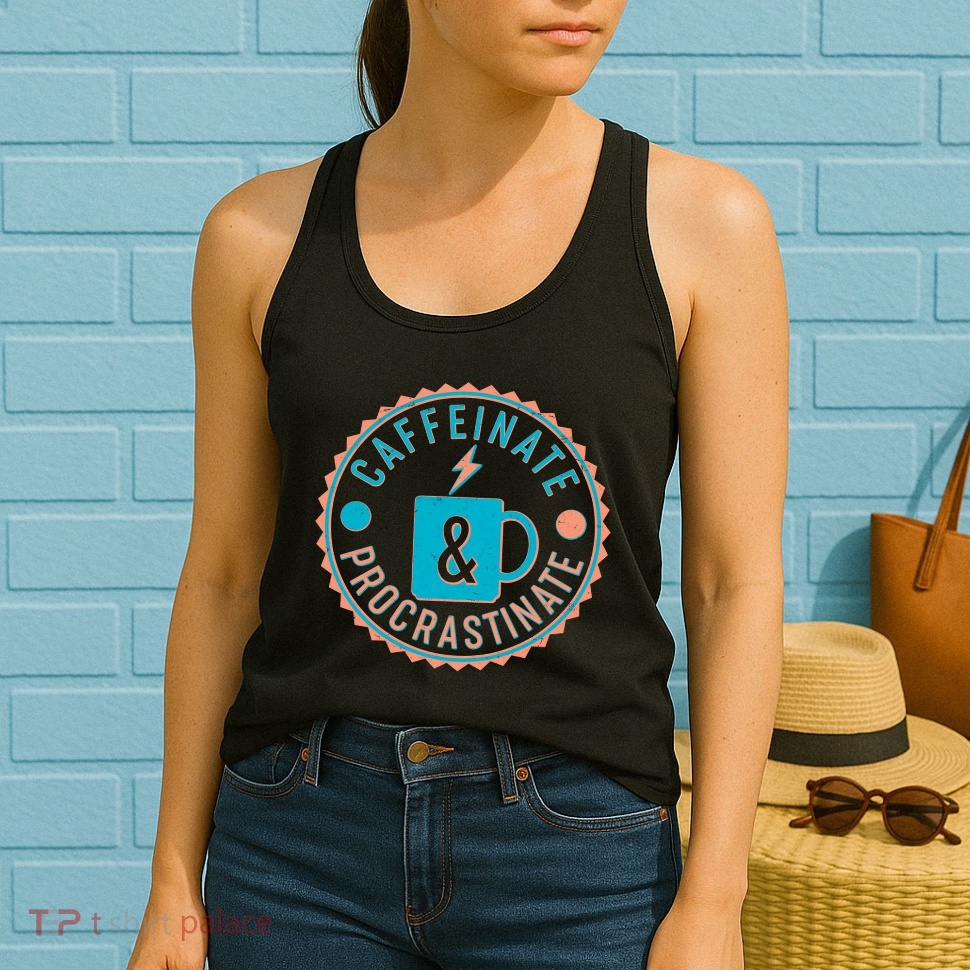 Caffinate & Procrastinate Women's Tank Top