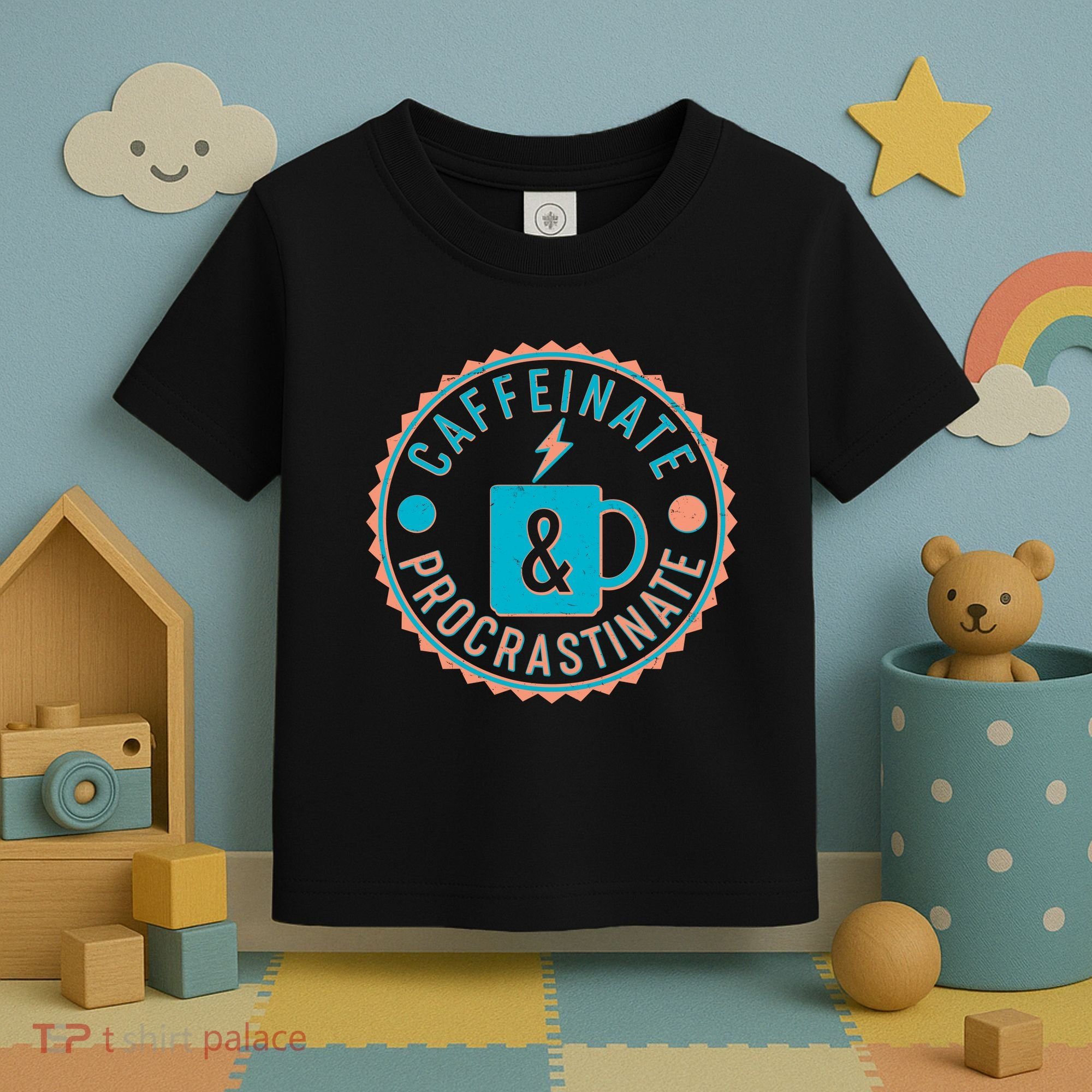 Caffinate & Procrastinate Toddler T-Shirt