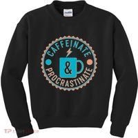 Caffinate & Procrastinate Kids Sweatshirt thumb 0