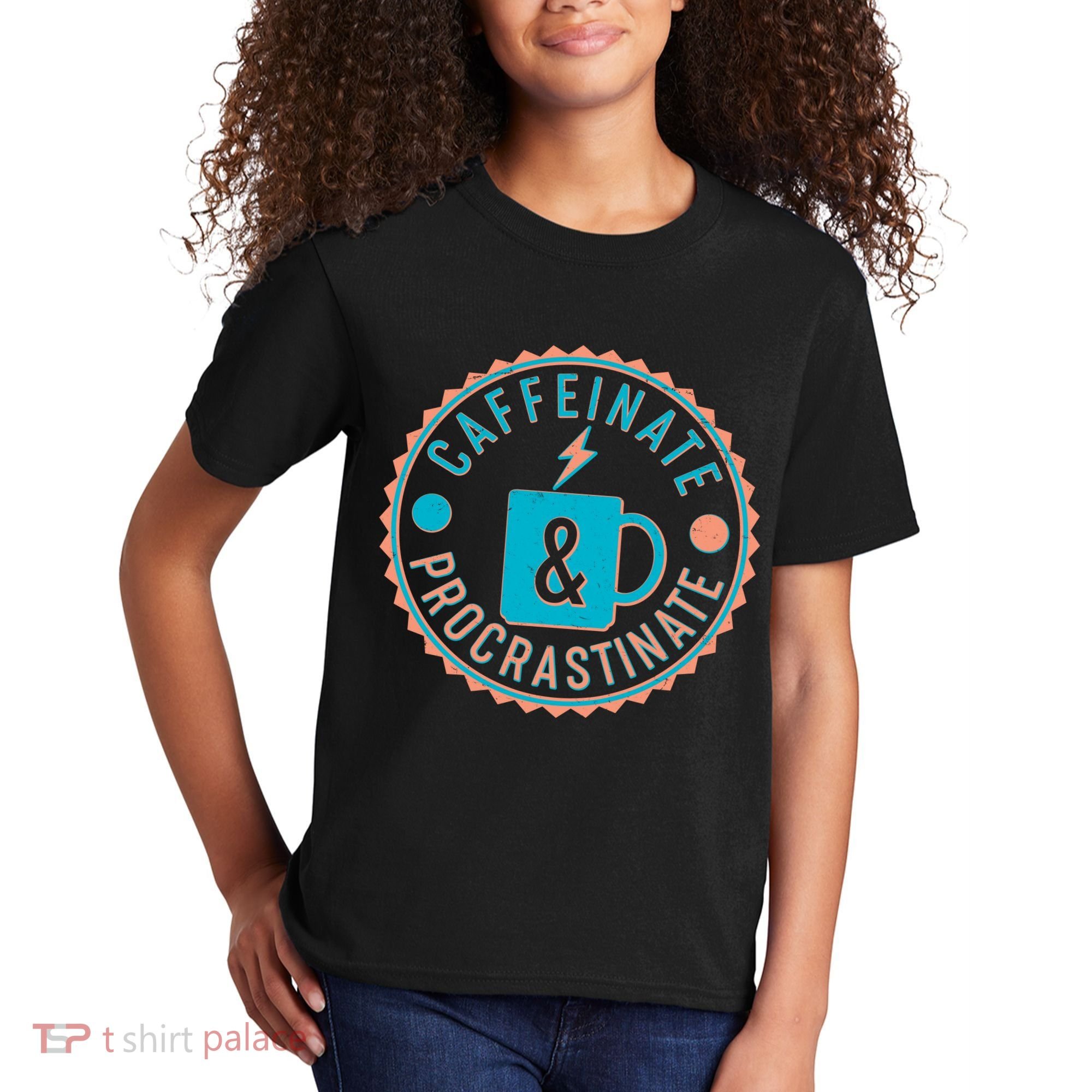 Caffinate & Procrastinate Kids T-Shirt
