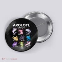 Cute Axolotl Girl Axolotl Gift Button thumb 0