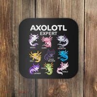 Cute Axolotl Girl Axolotl Gift Coaster thumb 0