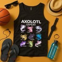 Cute Axolotl Girl Axolotl Gift Tank Top thumb 4