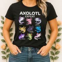 Cute Axolotl Girl Axolotl Gift Women's T-Shirt thumb 2