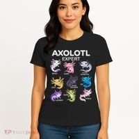 Cute Axolotl Girl Axolotl Gift Women's T-Shirt thumb 4