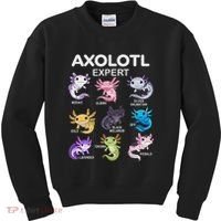 Cute Axolotl Girl Axolotl Gift Kids Sweatshirt thumb 0