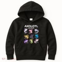 Cute Axolotl Girl Axolotl Gift Kids Hoodie thumb 0