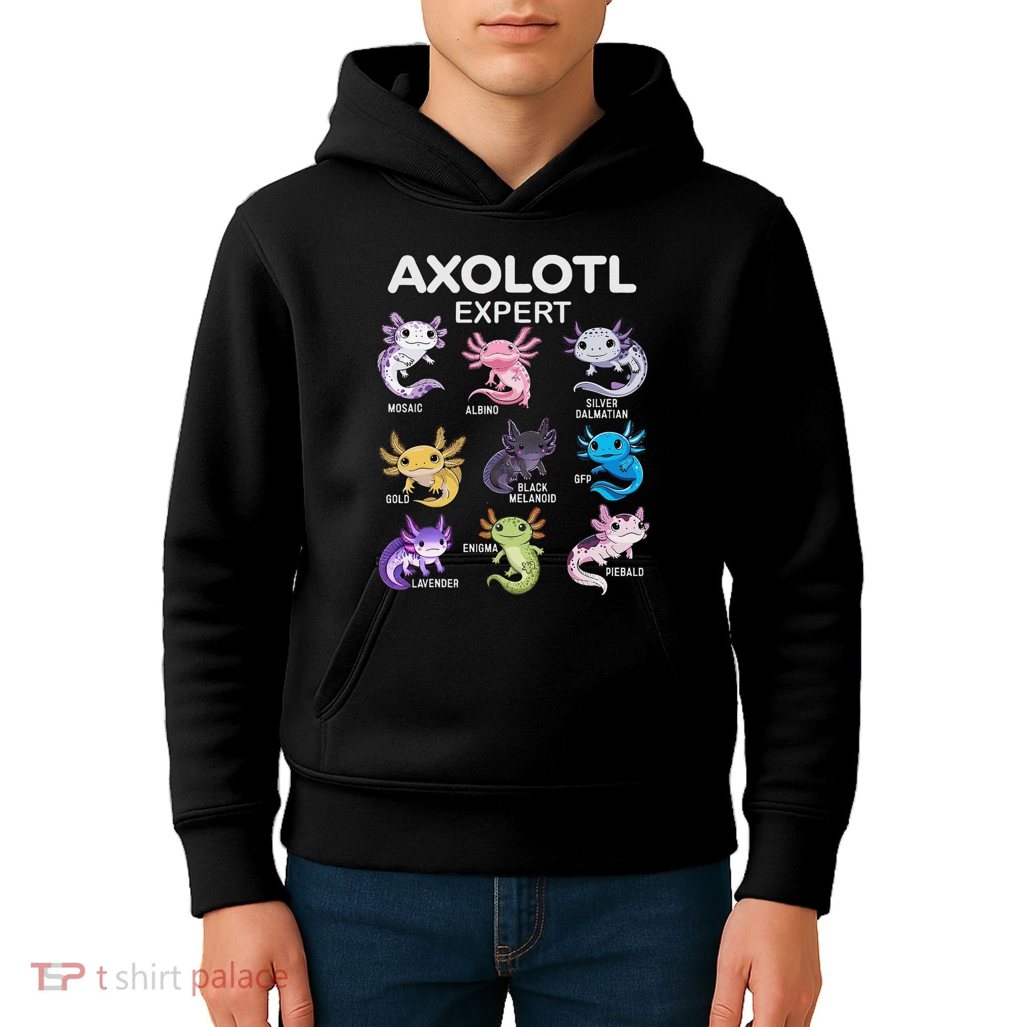 Cute Axolotl Girl Axolotl Gift Kids Hoodie