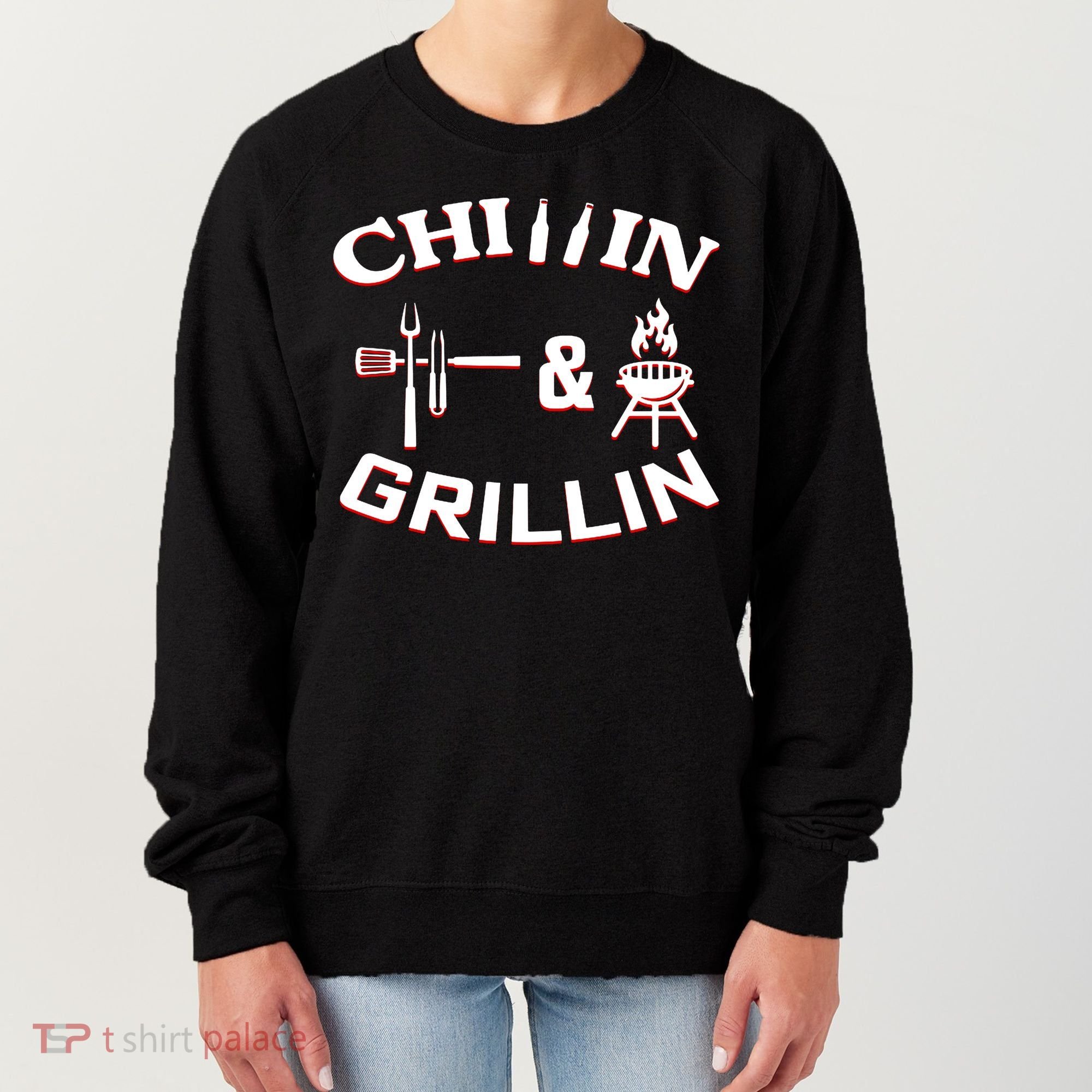 Chillin And Grillin BBQ Cooking Women's Sweatshirt