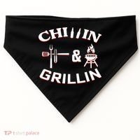 Chillin And Grillin BBQ Cooking USA-Made Doggie Bandana thumb 0