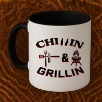 Chillin And Grillin BBQ Cooking Coffee Mug thumb 2
