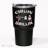 Chillin And Grillin BBQ Cooking Tumbler thumb 0