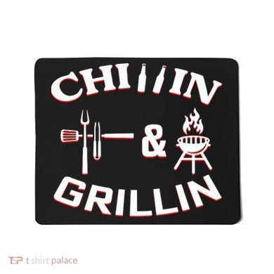 Chillin And Grillin BBQ Cooking Mousepad