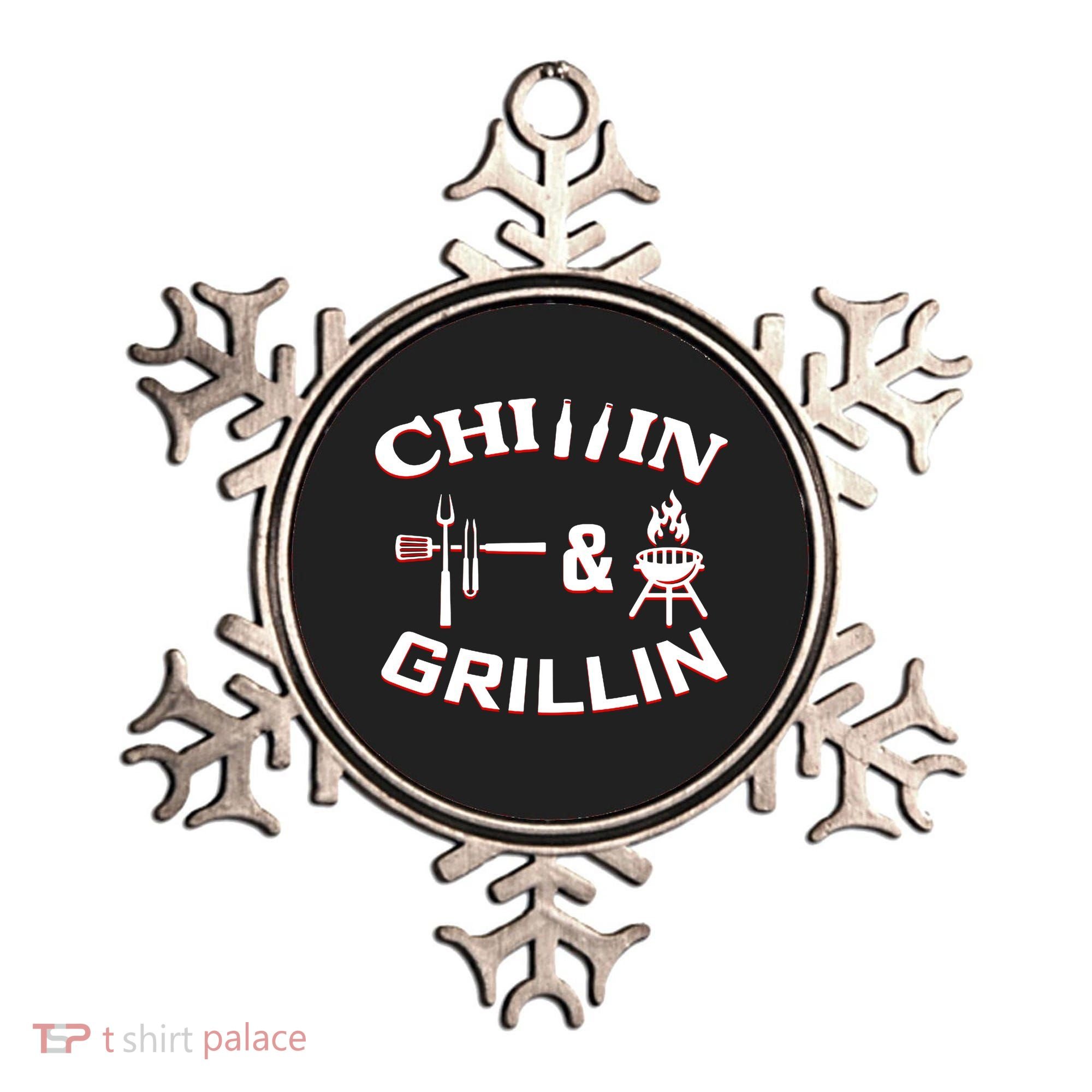 Chillin And Grillin BBQ Cooking Ornament