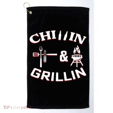 Chillin And Grillin BBQ Cooking Golf Towel