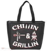 Chillin And Grillin BBQ Cooking Tote Bag thumb 0