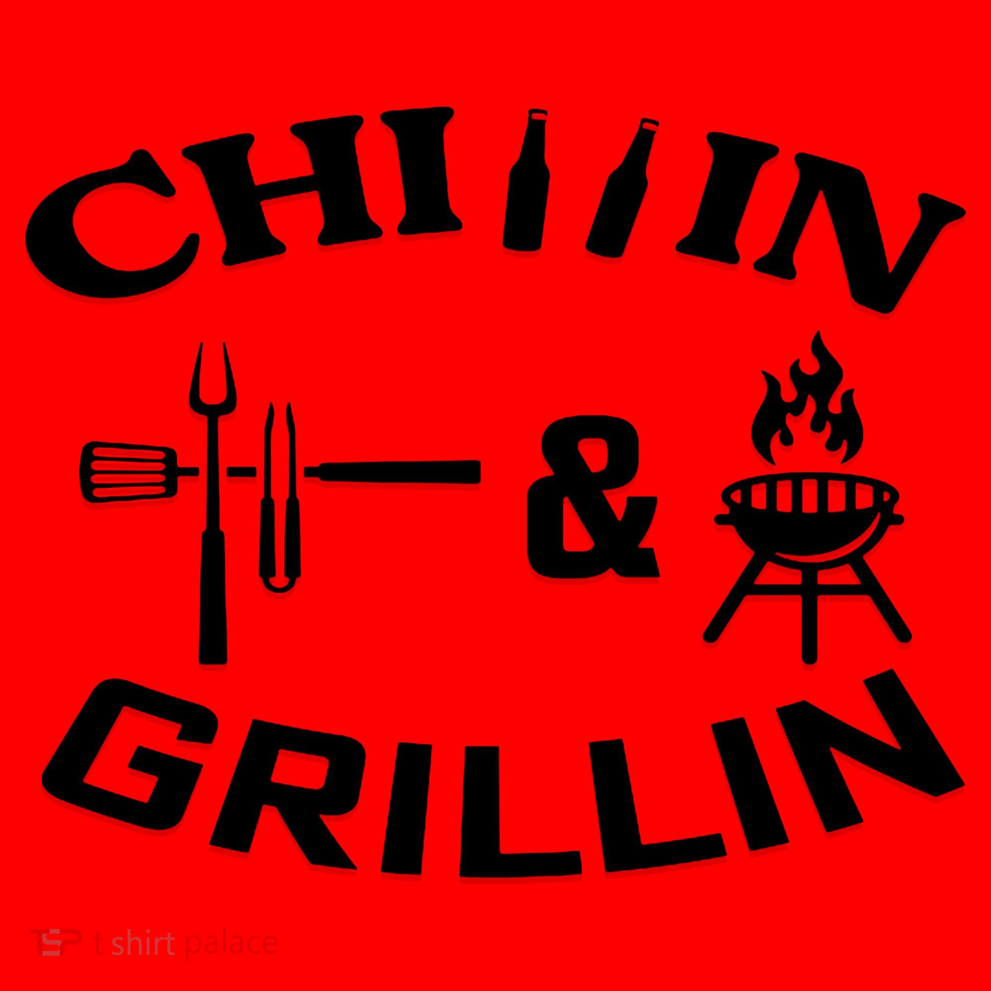 Chillin And Grillin BBQ Cooking Santa Hat