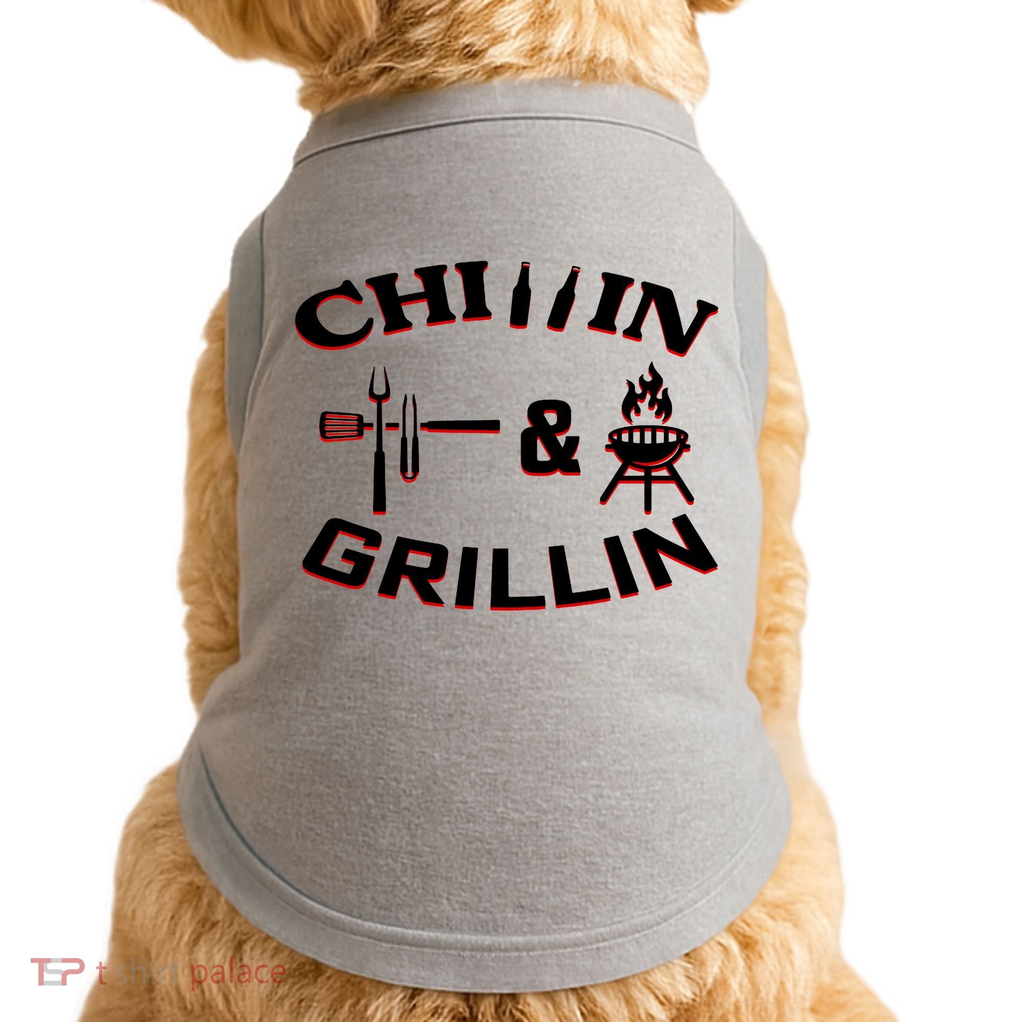 Chillin And Grillin BBQ Cooking Doggie Tank