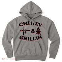 Chillin And Grillin BBQ Cooking Hoodie thumb 0