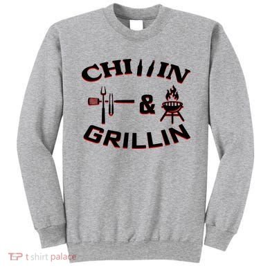 Chillin And Grillin BBQ Cooking Sweatshirt