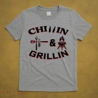 Chillin And Grillin BBQ Cooking T-Shirt thumb 5