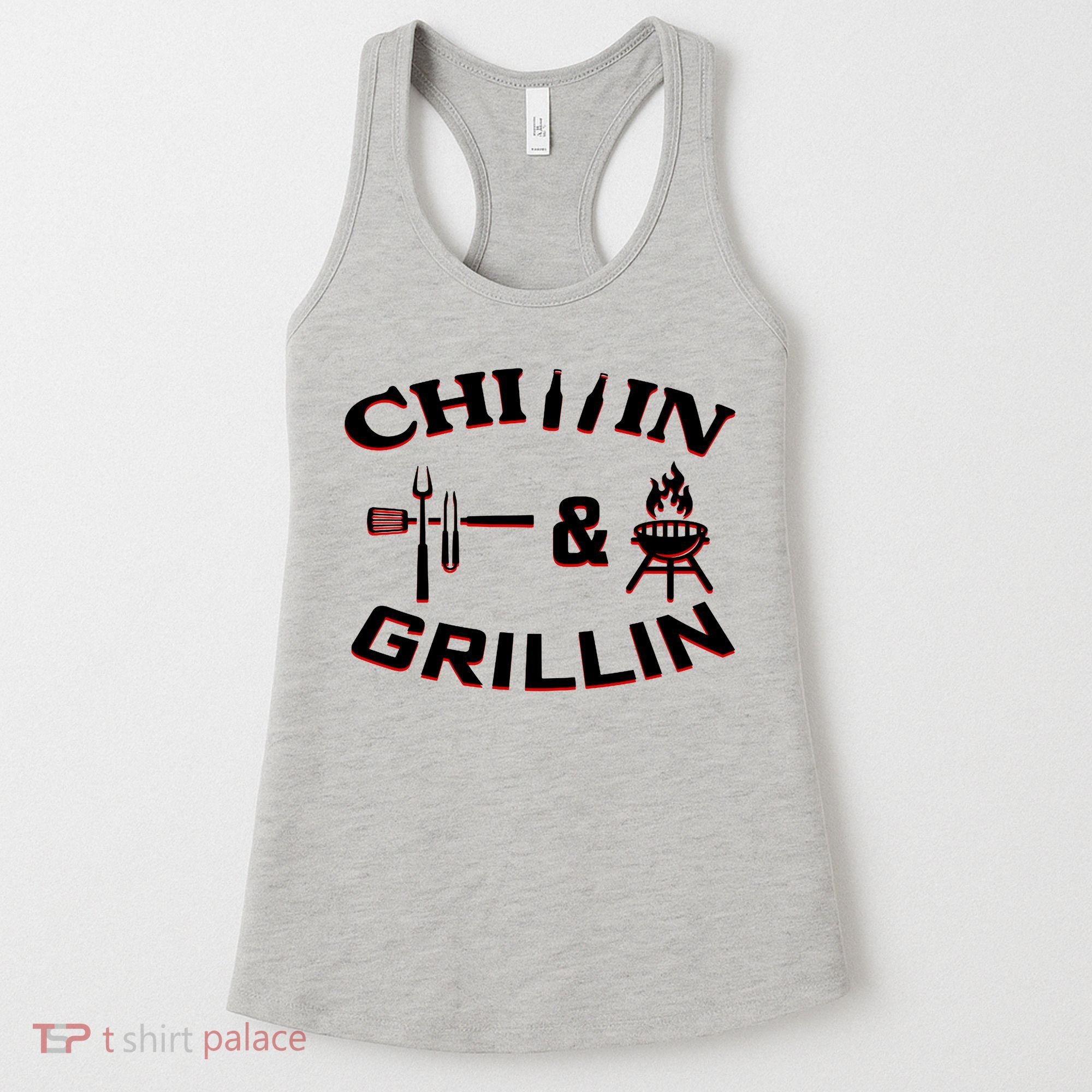 Chillin And Grillin BBQ Cooking Women's Tank Top