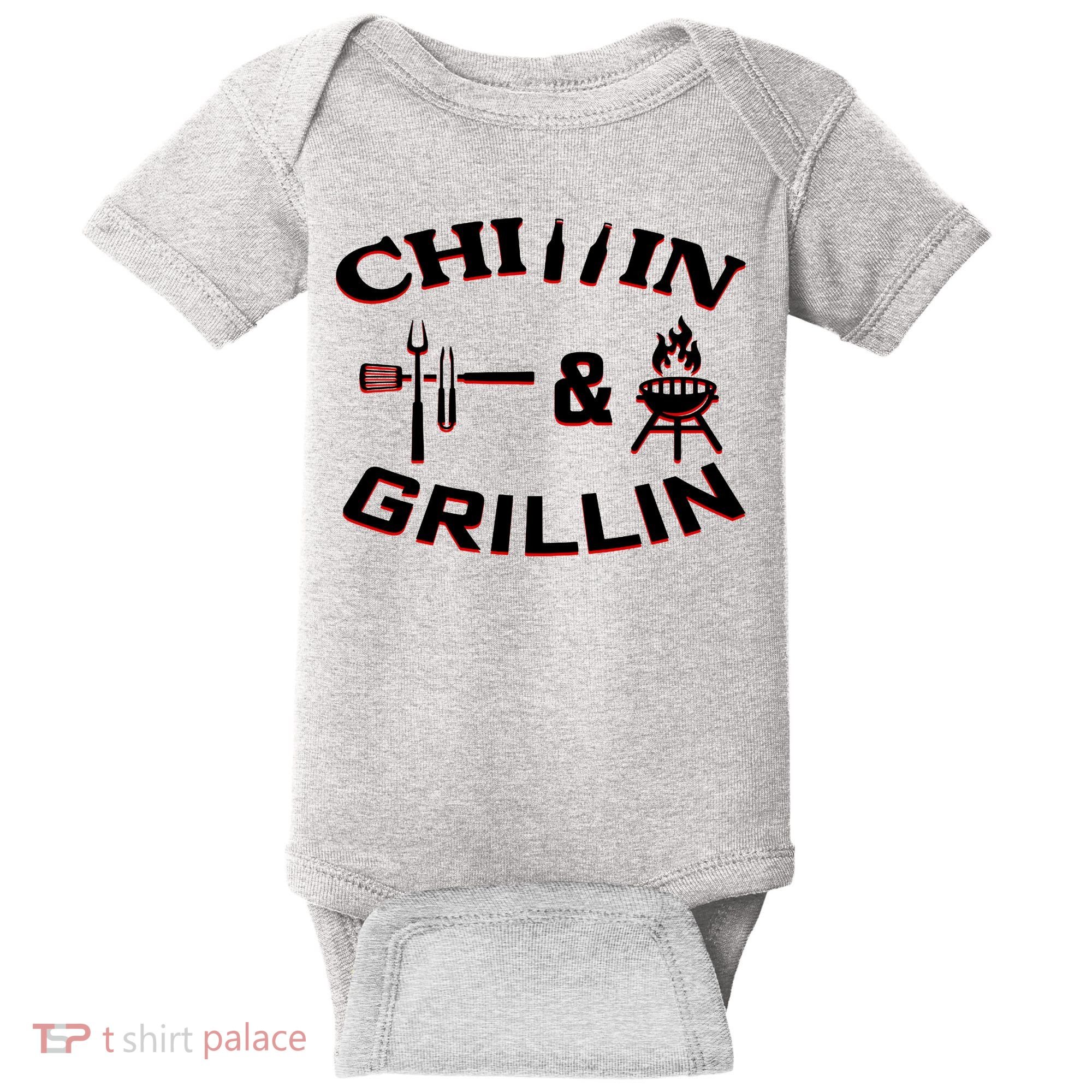 Chillin And Grillin BBQ Cooking Baby Bodysuit