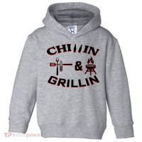 Chillin And Grillin BBQ Cooking Toddler Hoodie thumb 0