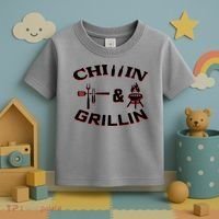 Chillin And Grillin BBQ Cooking Toddler T-Shirt thumb 3