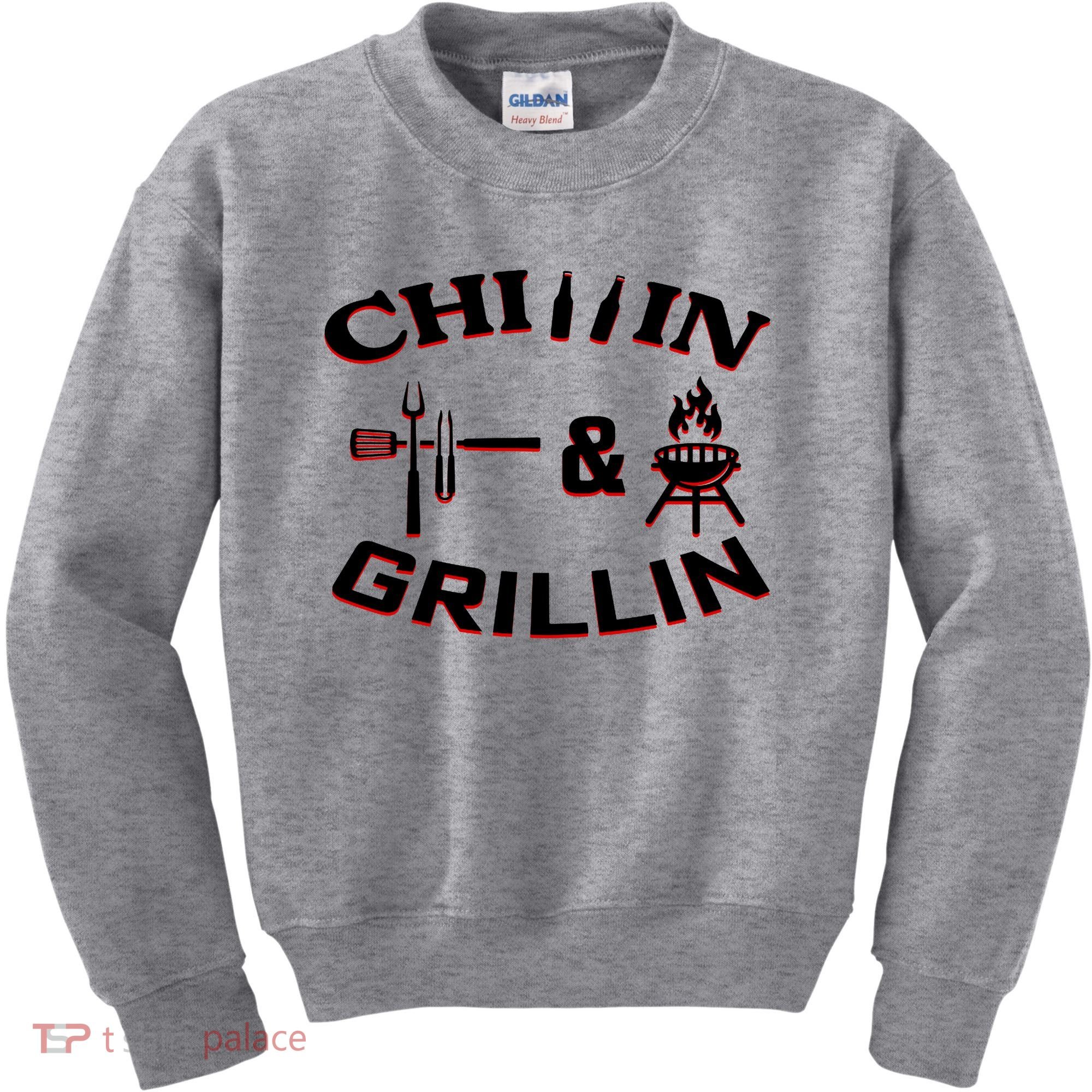 Chillin And Grillin BBQ Cooking Kids Sweatshirt