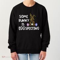 Cute Announcefunny Gift Easter Expecting Pregnant Mom Gift Women's Sweatshirt thumb 0