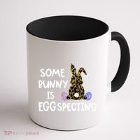 Cute Announcefunny Gift Easter Expecting Pregnant Mom Gift Coffee Mug thumb 1