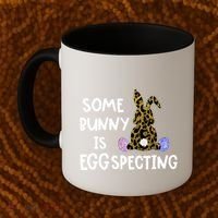 Cute Announcefunny Gift Easter Expecting Pregnant Mom Gift Coffee Mug thumb 2