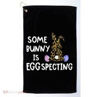 Cute Announcefunny Gift Easter Expecting Pregnant Mom Gift Golf Towel thumb 0