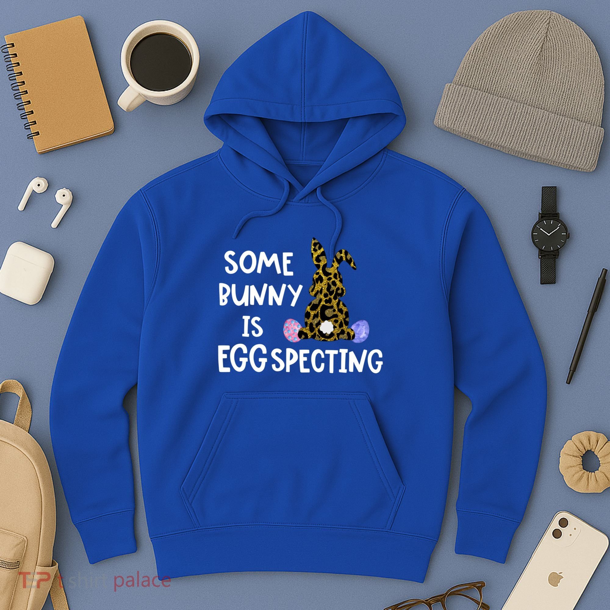 Cute Announcefunny Gift Easter Expecting Pregnant Mom Gift Hoodie