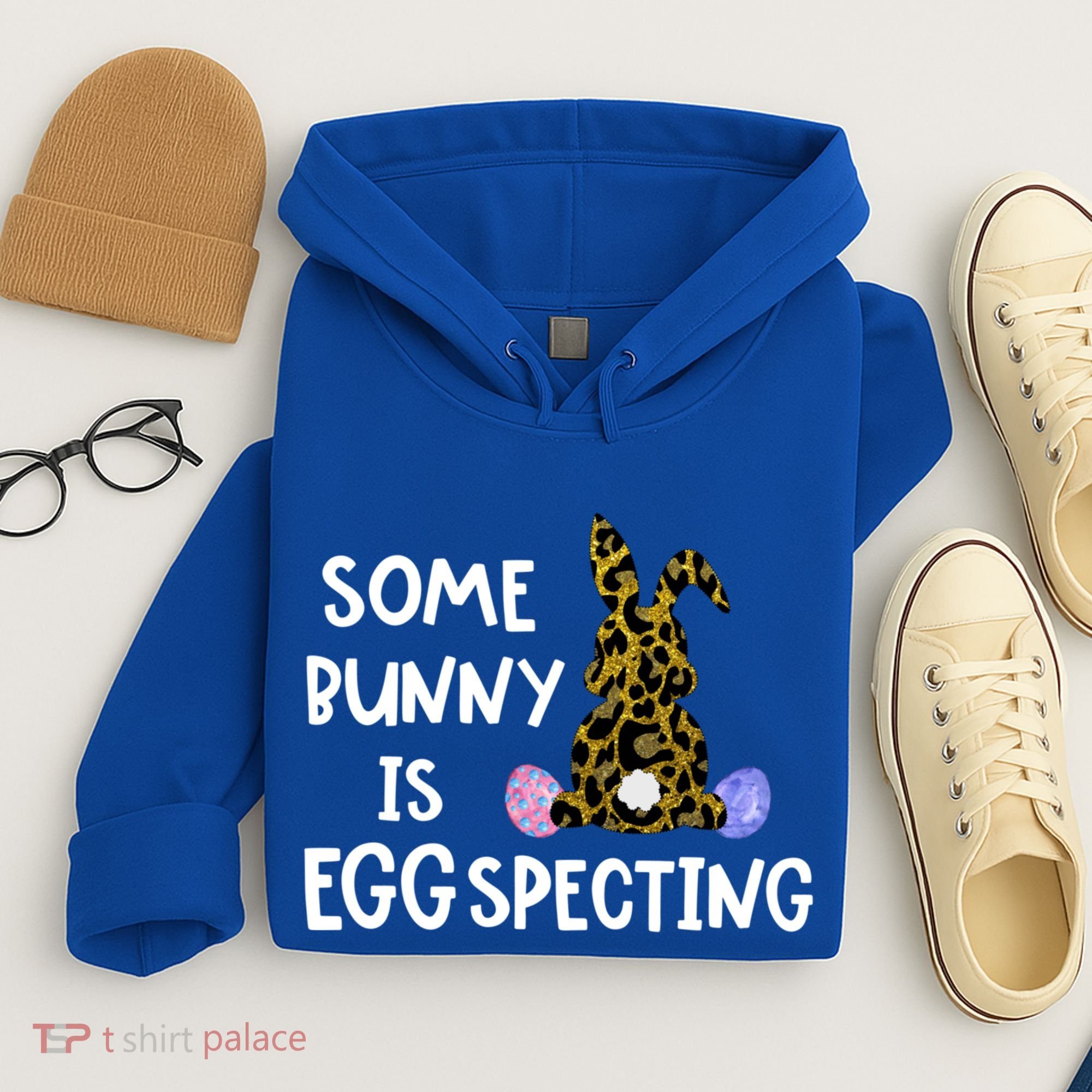 Cute Announcefunny Gift Easter Expecting Pregnant Mom Gift Hoodie