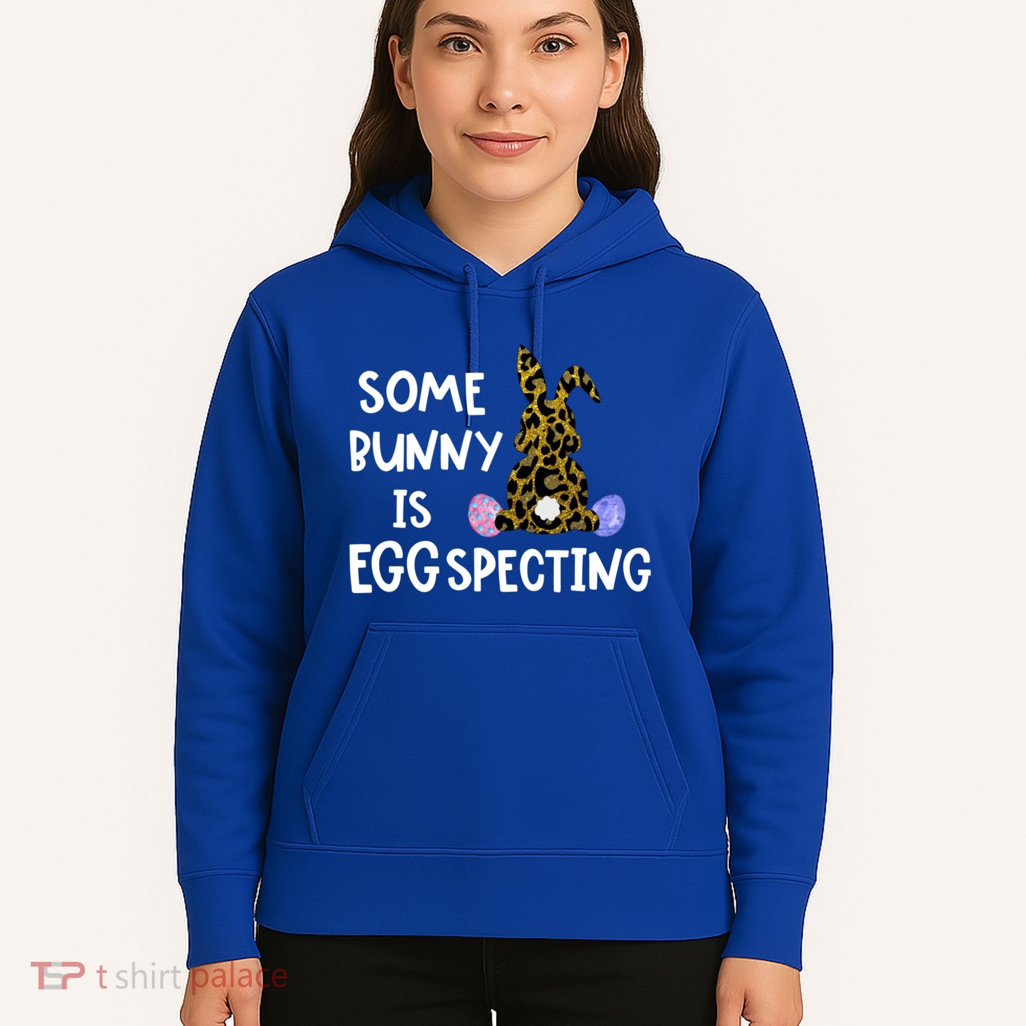 Cute Announcefunny Gift Easter Expecting Pregnant Mom Gift Hoodie