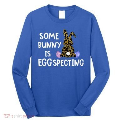 Cute Announcefunny Gift Easter Expecting Pregnant Mom Gift Long Sleeve Shirt